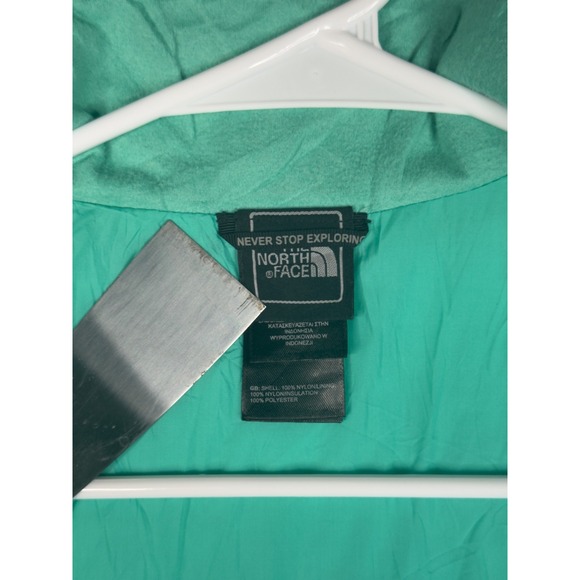 The North Face Thermoball Jacket Womens XS Mint Green Quilted Insulated Puffer - Picture 4 of 16